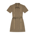 Tejas Guayabera Dress - Agave Oro