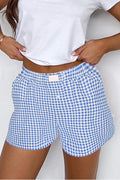 Gingham High Waist Boxer Short