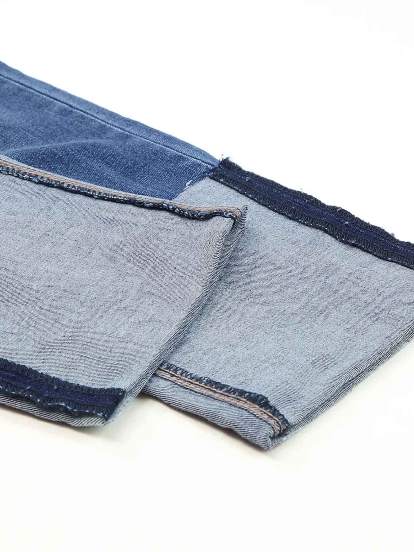 High Waist Distressed Straight Leg Jeans
