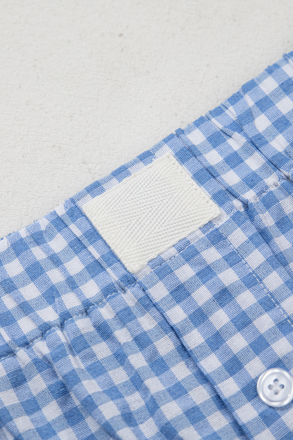 Gingham High Waist Boxer Short