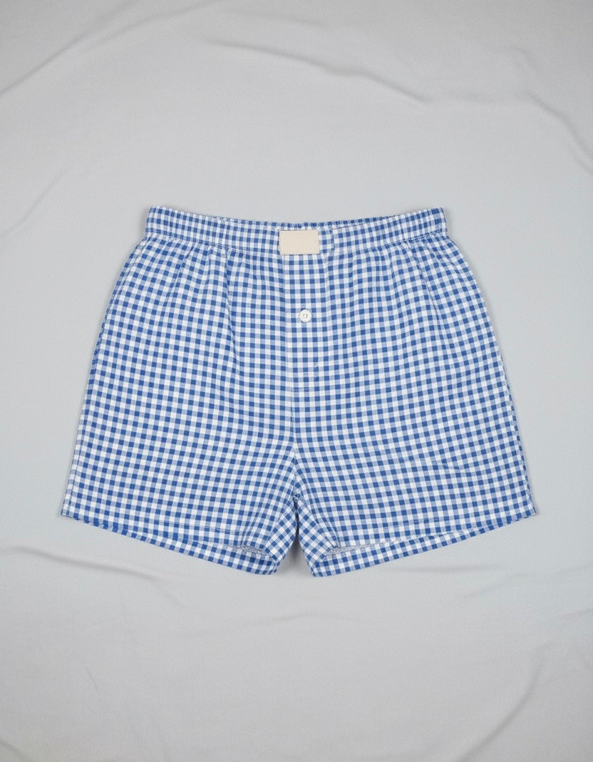 Gingham High Waist Boxer Short