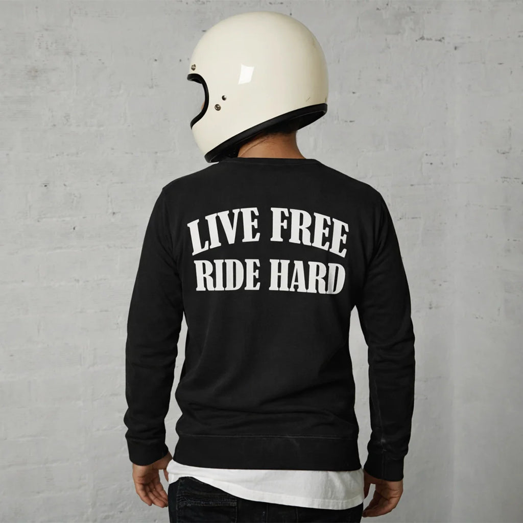 Live Free Ride Hard - Men's Long Sleeve Biker Tee