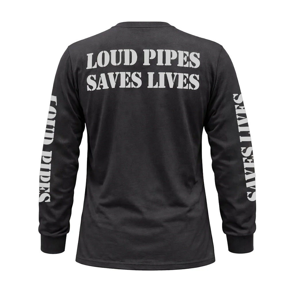 Loud Pipes Save Lives - Men's Long Sleeve Biker Tee