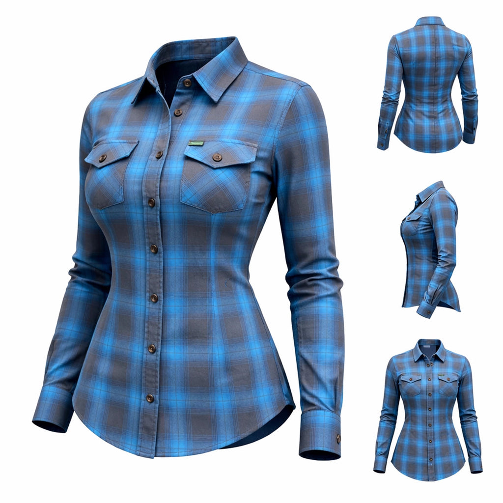 Teal Flannel - Ladies Flannel Shirt