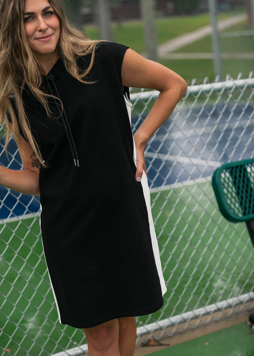 Asher Hooded Sweatshirt Dress