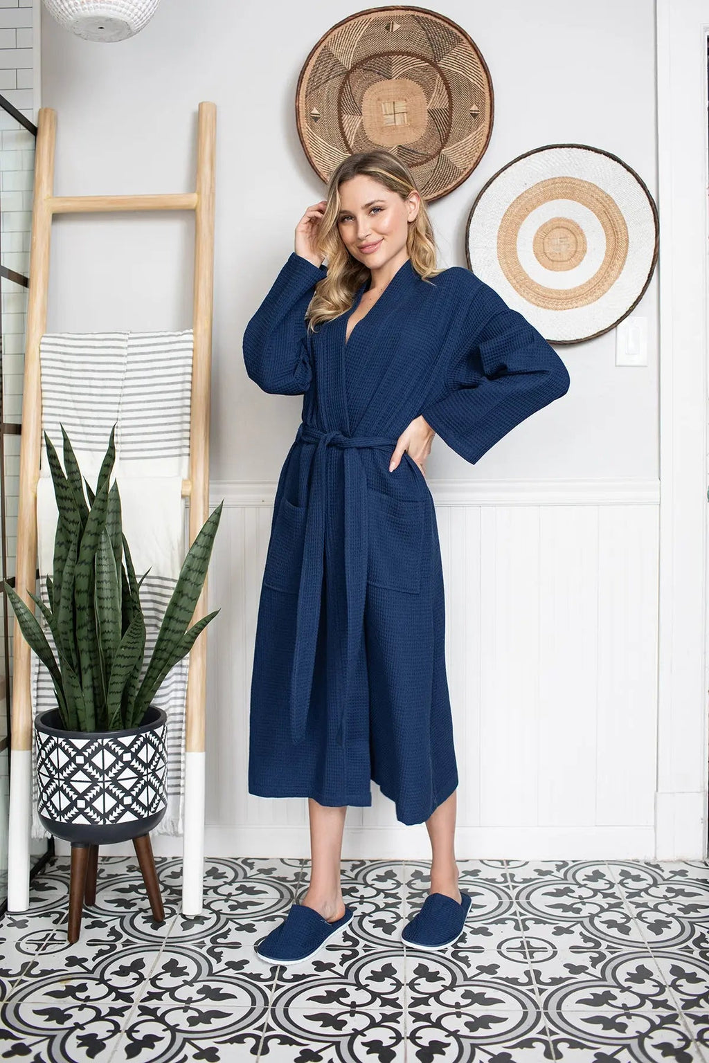 Waffle Robe Womens – Lightweight, Quick-Dry Spa Comfort