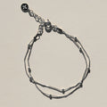 Silver Waterproof Double Layer Saturn Chain Bracelet